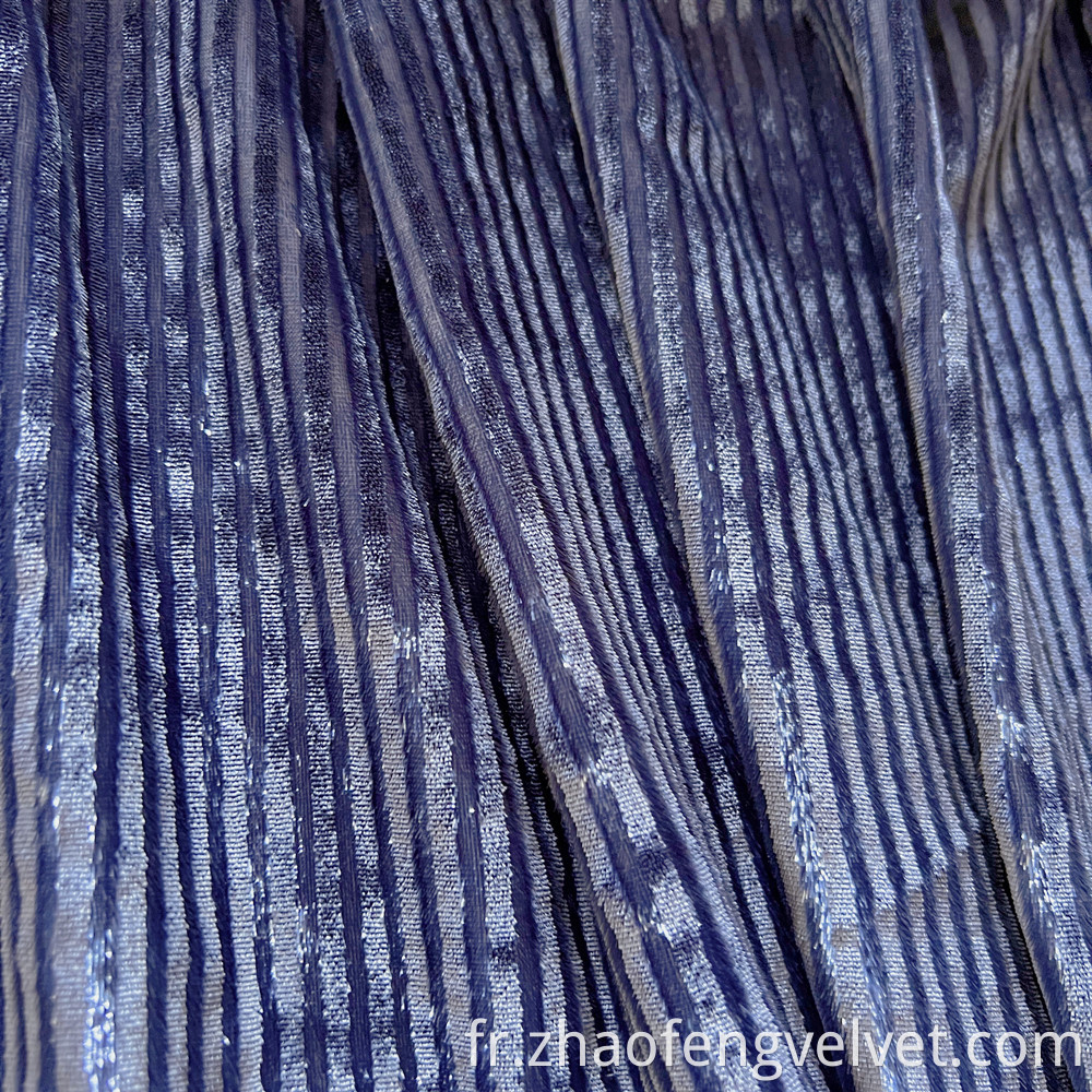 Stripe Cushion Velvet Fabric